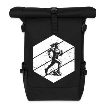 Running Fokus pur - Rolltop Rucksack - Schwarz - Vorne