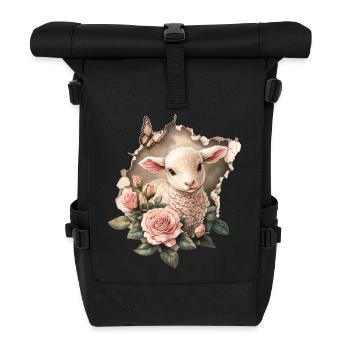 Sweet lamb - Roll Top Backpack - black - Front