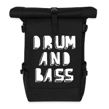 Trommel- und Bass-Neon-Glyphe - Rolltop Rucksack - Schwarz - Vorne