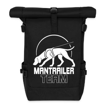 Vizsla Mantrailer Team Hundesport Hunde Wilsigns - Rolltop Rucksack - Schwarz - Vorne