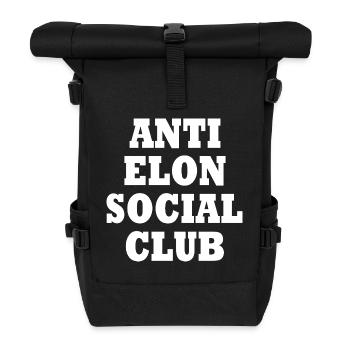 anti elon social club - Rolltop Rucksack - Schwarz - Vorne