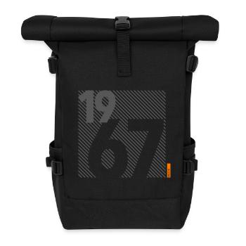 Fabriqué en 1967 Rétro moderniste Design Cadeau d’anniversaire - Sac à dos roll top - noir - Devant