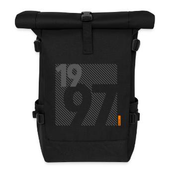 Made in 1997 Retro Modernist Design Birthday Gift - Roll Top Backpack - black - Front