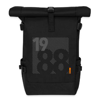 Fabriqué en 1988 Rétro moderniste Design Cadeau d’anniversaire - Sac à dos roll top - noir - Devant