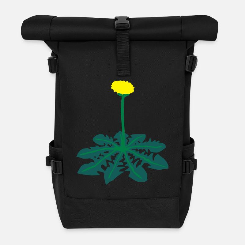 Löwenzahn - Rolltop Rucksack - Schwarz