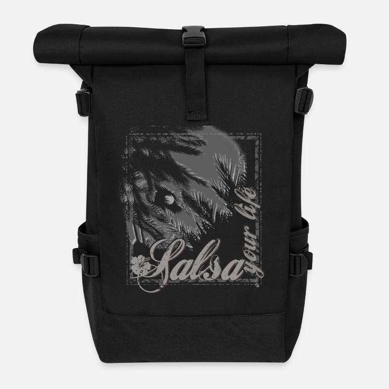 salsa - Sac à dos roll top - noir