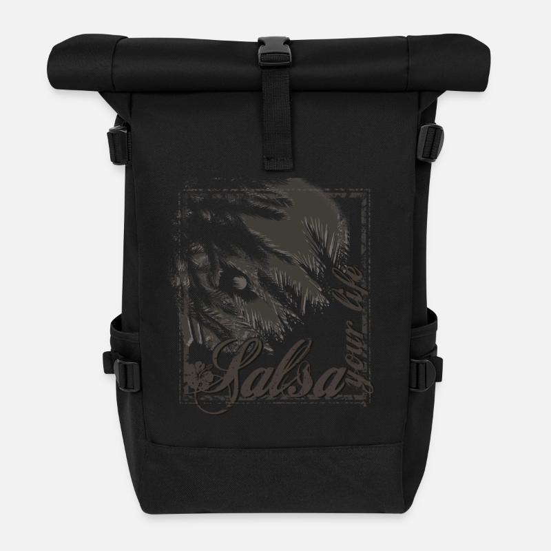 salsa - Sac à dos roll top - noir