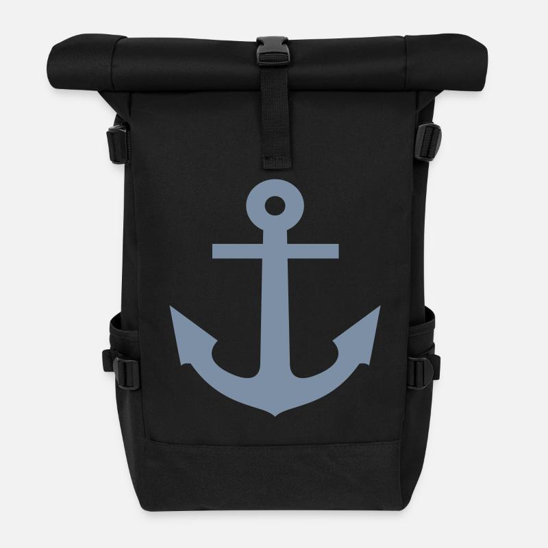 anchor - Rolltop Rucksack - Schwarz