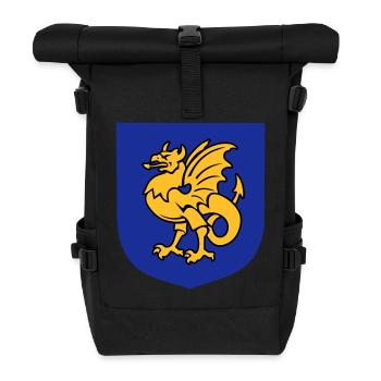 fantasy creature griffin drawing Bornholm - Roll Top Backpack - black - Front