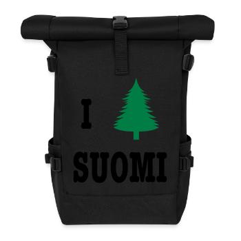 I heart Soumi - Sac à dos roll top - noir - Devant