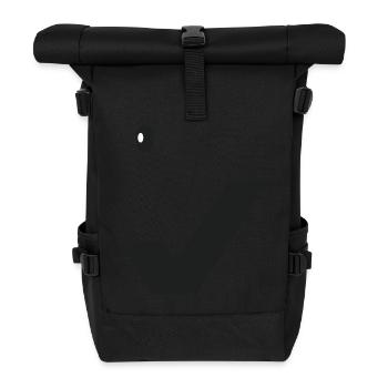 Feines Lächeln - Feines Gesicht C02 - Rolltop Rucksack - Schwarz - Vorne