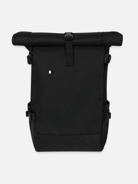 Feines Lächeln - Feines Gesicht C02 - Rolltop Rucksack - Schwarz