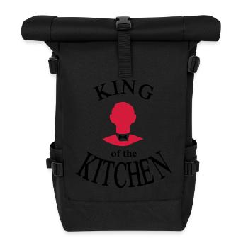 Kochschürze für den Küchenchef - Rolltop Rucksack - Schwarz - Vorne