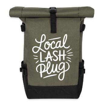 Des cils qui impressionnent - Sac à dos roll top - olive/noir - Devant