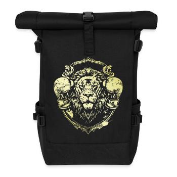 Lion Boxer - Roll Top Backpack - black - Front