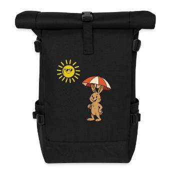Bunny Sun - Roll Top Backpack - black - Front