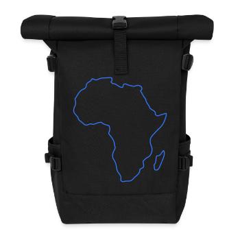 Africa Outline - Roll Top Backpack - black - Front