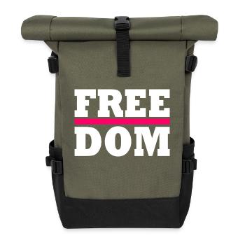 Freedom - Roll Top Backpack - olive/black - Front