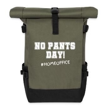 No Pants Day! #Homeoffice - Rolltop Rucksack - Olive/Schwarz - Vorne