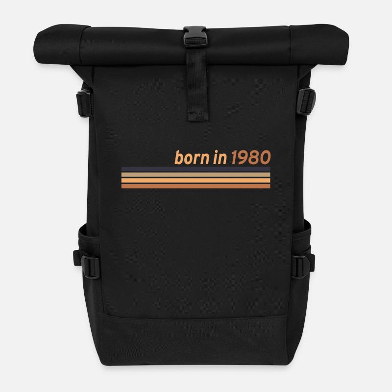 1980 - Roll Top Backpack - black
