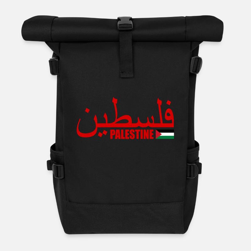 Palästina فلسطين - Rolltop Rucksack - Schwarz