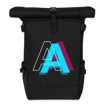 Pop Art Buchstabe A Geschenk - Rolltop Rucksack - Schwarz - Vorne