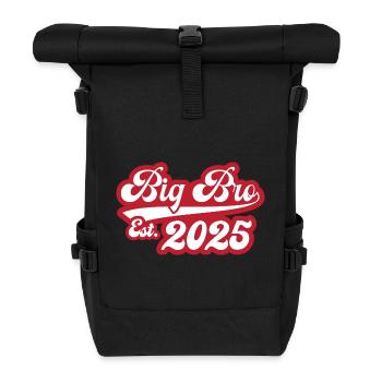 Big Bro Est 2025 - Rolltop Rucksack - Schwarz - Vorne
