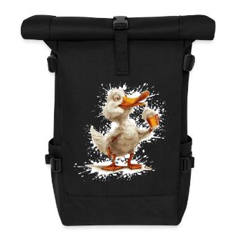 Bière de canard drôle - Sac à dos roll top - noir - Devant