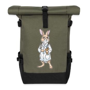Stéthoscope Bunny Doctor - Sac à dos roll top - olive/noir - Devant