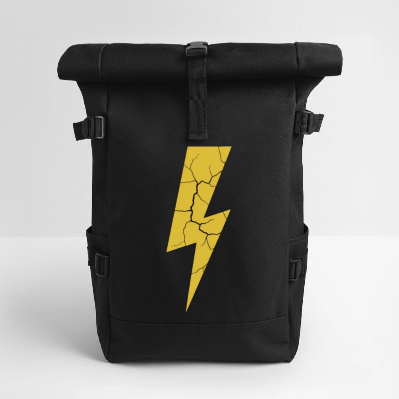 Lightning Lightning Thunderstorm Current Storm Roll Top Backpack