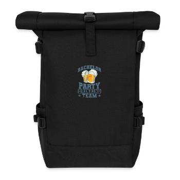 Bachelor Party Drinking Team Freunde - Rolltop Rucksack - Schwarz - Vorne