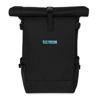 The Bison Whisperer Tier - Rolltop Rucksack - Schwarz - Vorne
