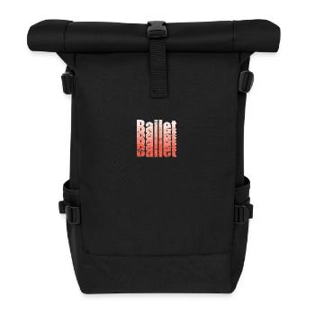 Ballet ist das Beste - Rolltop Rucksack - Schwarz - Vorne