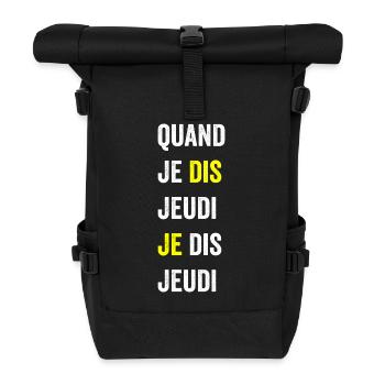 When I say Thursday I mean Thursday1 - Roll Top Backpack - black - Front