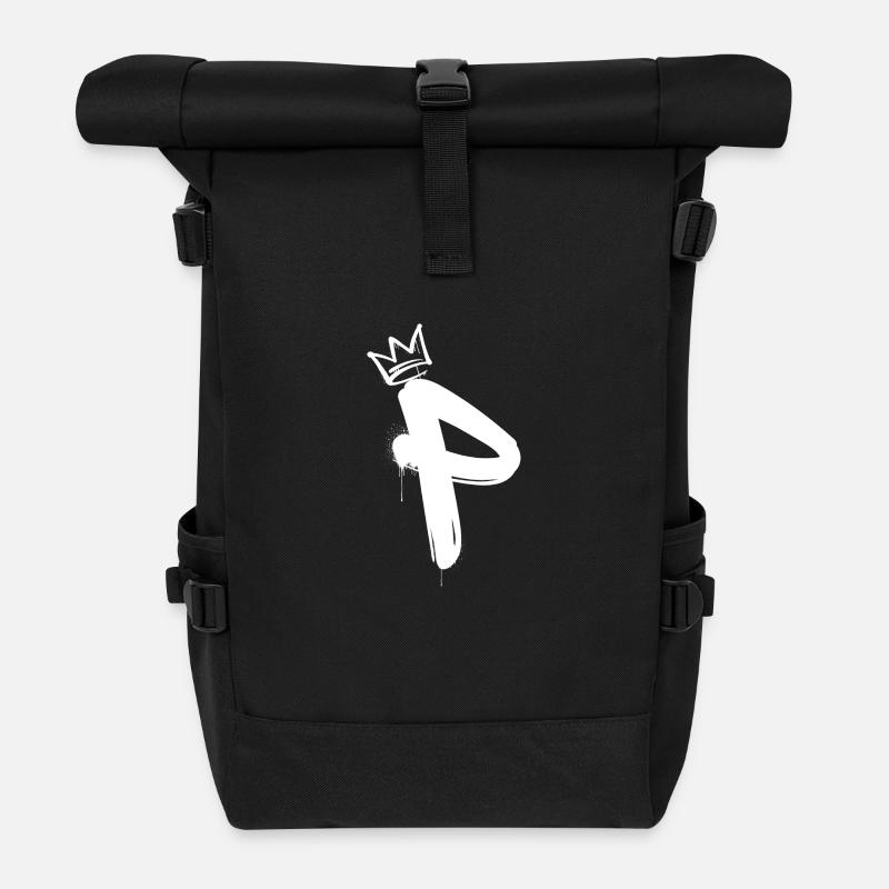 P - Roll Top Backpack - black