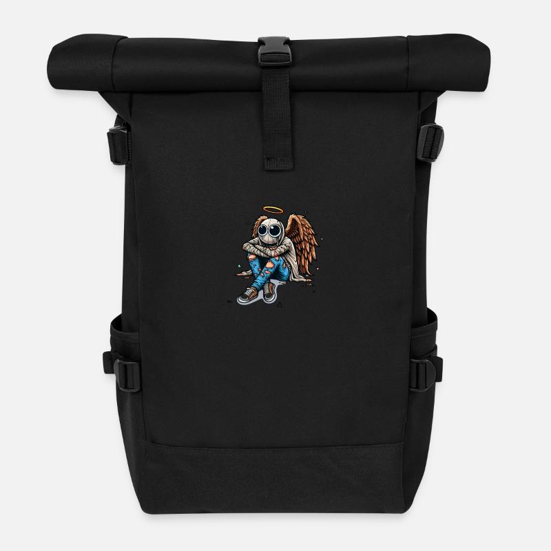Sad Angel - Rolltop Rucksack - Schwarz
