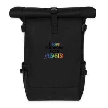 TDAH - Sac à dos roll top - noir - Devant