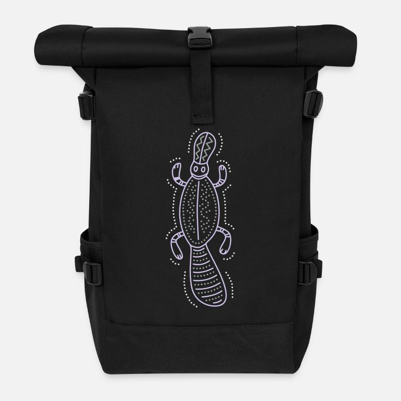 platypus - Rolltop Rucksack - Schwarz