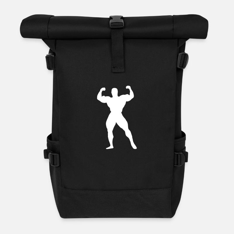 Musculation - Sac à dos roll top - noir