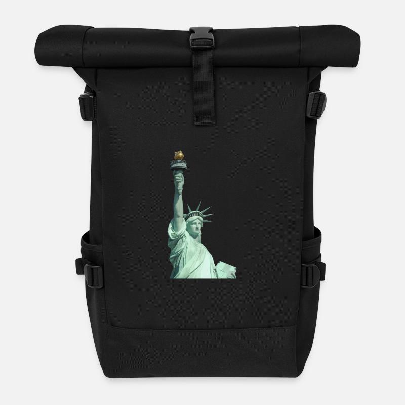 Statue de la Liberté Illustration - Sac à dos roll top - noir