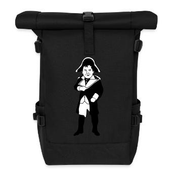 Napoleon | Frankreich | Revolution | Herrscher - Rolltop Rucksack - Schwarz - Vorne