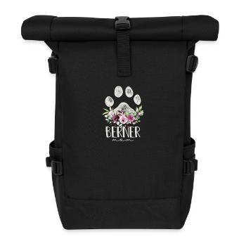 Berner Sennenhundmutter - Rolltop Rucksack - Schwarz - Vorne