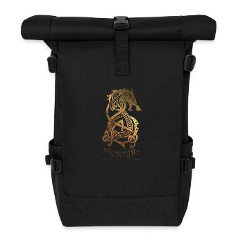 Fenrir - Wolf - Odin - Valhalla - Nurdish - - Roll Top Backpack - black - Front