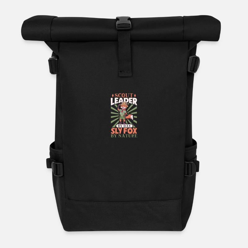 Fox - Professeur scout - Sac à dos roll top - noir