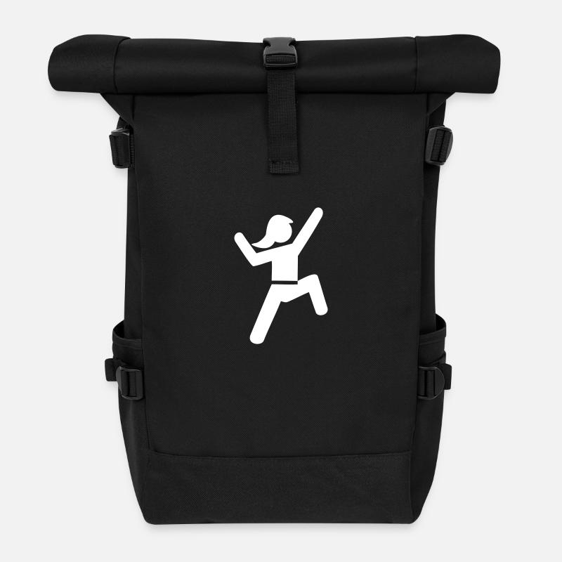 Klettern - Rolltop Rucksack - Schwarz