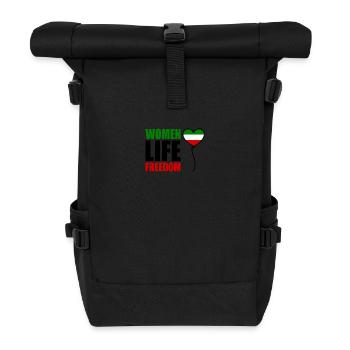 Women life freedom - Roll Top Backpack - black - Front