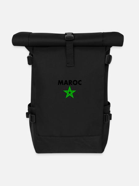Maroc - Sac à dos roll top - noir
