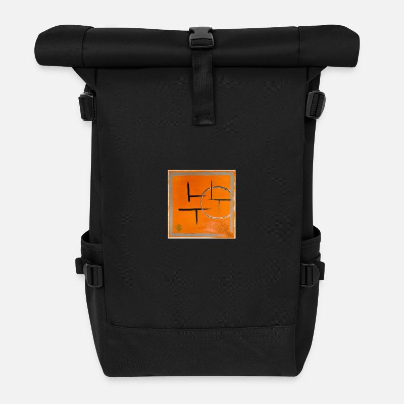 Gabi ART "Im Gleichklang der Koordination" - Rolltop Rucksack - Schwarz