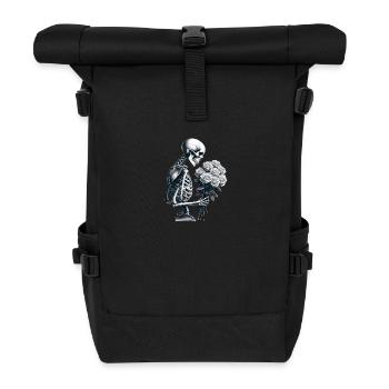 Ewige Eleganz - Rolltop Rucksack - Schwarz - Vorne