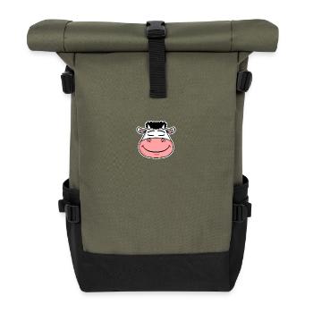 Kuh - Rolltop Rucksack - Olive/Schwarz - Vorne